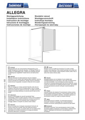 ShowerLux Duscholux ALLEGRA Instructions De Montage