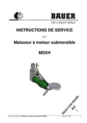 Bauer MSXH Instructions De Service