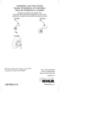 Kohler K-T12021 Guide D'installation Et D'entretien