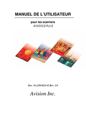 Avision Inc. AV620CS Plus Manuel De L'utilisateur