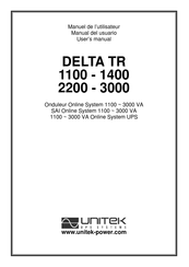 Unitek DELTA TR 1100-1400 Manuel De L'utilisateur