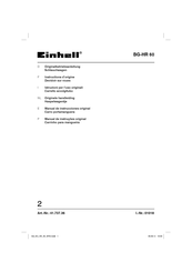 EINHELL 41.737.36 Instructions D'origine