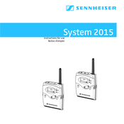 Sennheiser System 2015 Notice D'emploi
