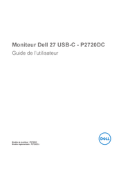Dell P2720DC Guide De L'utilisateur