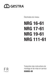 GESTRA NRG 16-60 Traduction Des Instructions De Montage Et De Mise En Service D'origine