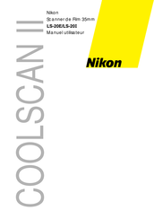 Nikon COOLSCAN II Manuel Utilisateur