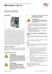 Warema MSE Compact 1 AP Manuel D'utilisation Et D'installation