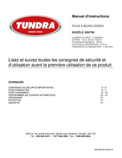 Tundra MW700 Manuel D'instructions