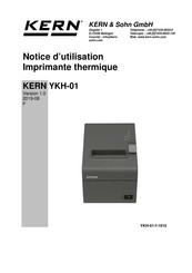KERN YKH-01 Notice D'utilisation