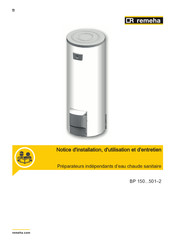 CR Remeha BP 400-2 Notice D'installation, D'utilisation Et D'entretien