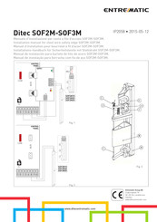 Entrematic Ditec SOF2M Manuel D'installation