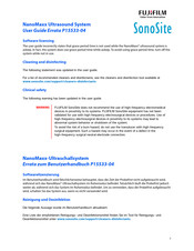 FujiFilm SonoSite NanoMaxx Guide D'utilisation