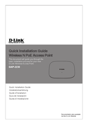 D-Link DAP-2230 Guide D'installation
