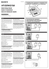 Sony HT-DDWG700 Guide D'installation