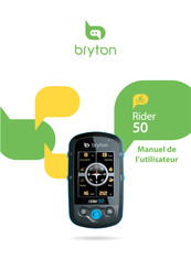 Bryton Rider 50 Manuel De L'utilisateur