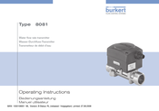 Burkert 8081 Manuel De L'utilisateur