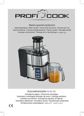 Profi Cook PC-AE 1070 Mode D'emploi