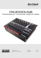 DJ-Tech DX3000USB Manuel D'utilisation