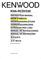 Kenwood KNA-RCDV330 Mode D'emploi