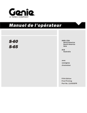 Genie S-60 Manuel De L'opérateur