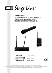 IMG STAGELINE TXS-880HT Mode D'emploi
