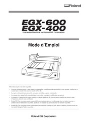 Roland EGX-600 Mode D'emploi