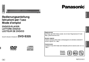 Panasonic DVD-S325 Mode D'emploi