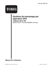 Toro Z Master 400 Série Manuel De L'utilisateur