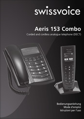 Swissvoice Aeris 153 Combo Mode D'emploi