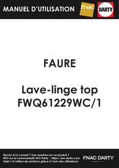 FAURE FWQ 61229WC Notice D'utilisation