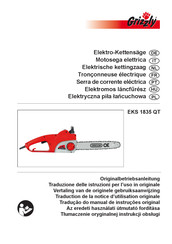 Grizzly EKS 1835 QT Traduction De La Notice D'utilisation Originale