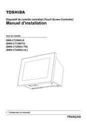Toshiba BMS-CT2560U-E Manuel D'installation
