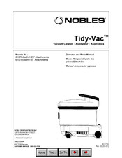 Nobles Tidy-Vac 610784 Mode D'emploi Et Liste Des Pièces Détachées