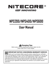 Nitecore NPS200 Mode D'emploi
