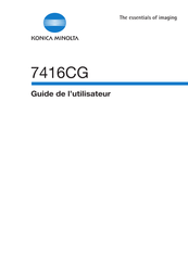 Konica Minolta 7416CG Guide De L'utilisateur