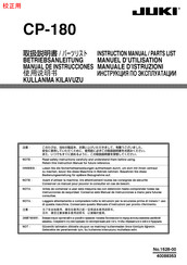 JUKI CP-180 Manuel D'utilisation