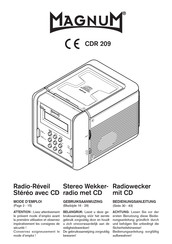 Magnum CDR 209 Mode D'emploi