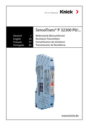 Knick SensoTrans P 32300 P0 Série Mode D'emploi