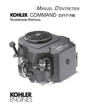 Kohler Engines COMMAND CV17-740 Manuel D'entretien