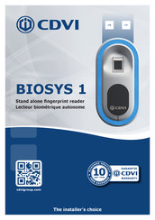 Cdvi BIOSYS 1 Mode D'emploi