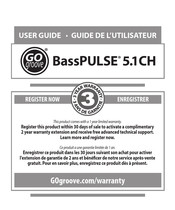 Go groove BassPULSE 5.1CH Guide De L'utilisateur