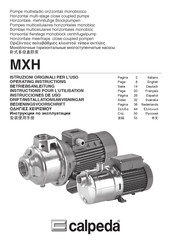 Calpeda MXH 1602-60 Instructions Pour L'utilisation