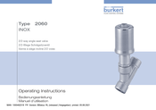 Burkert 2060 INOX Manuel D'utilisation