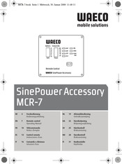 Waeco SinePower Accessory MCR-7 Notice D'emploi