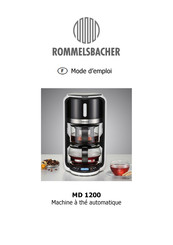 Rommelsbacher MD 1200 Mode D'emploi