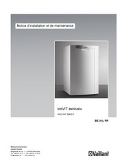 Vaillant VKO INT 356/3-7 Notice D'installation Et De Maintenance