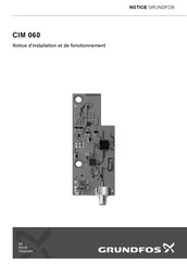 Grundfos CIM 060 Notice D'installation Et De Fonctionnement