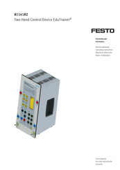 Festo Two Hand Control Device EduTrainer Manuel D'utilisation