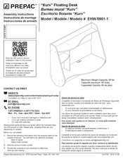 Prepac Kurv EHW-0901-1 Instructions De Montage