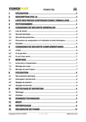 Powerplus POWX1750 Mode D'emploi